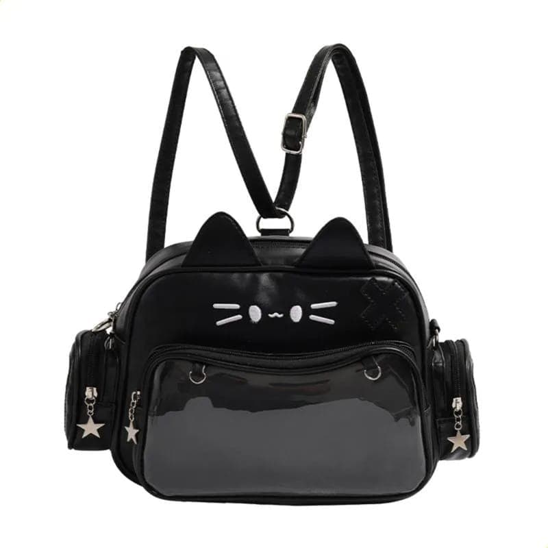 Mochila gato negro