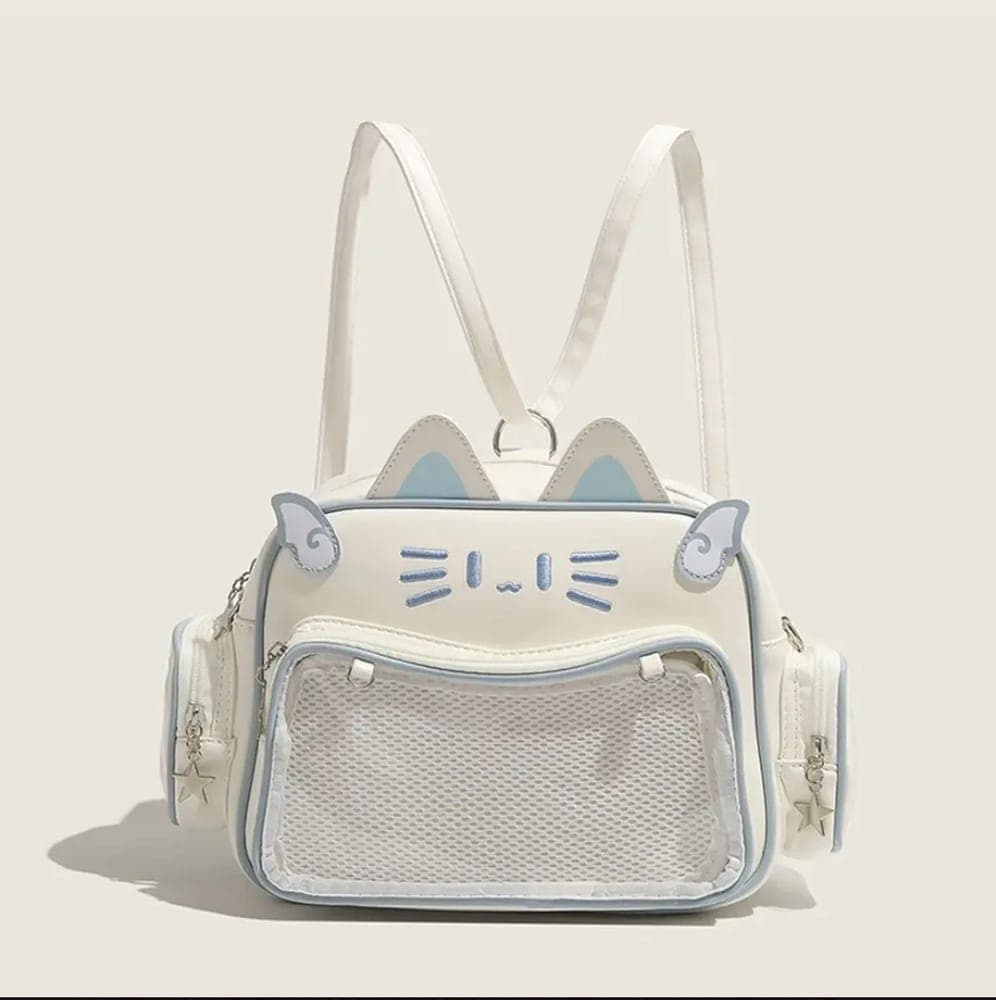 Mochila gato blanco